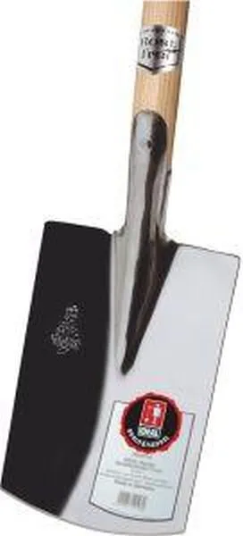 Ideal Britta-Damenspaten mit Esche-T-Stiel, Edelstahl pol. Gr. 0