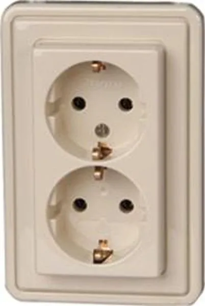 Kopp Schuko-Steckdose 2-fach UP, weiß, lose