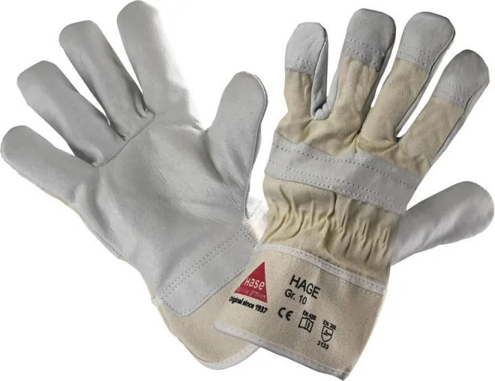 Hase Safety Gloves Handschuh Hage Rindvollleder Gr. 10