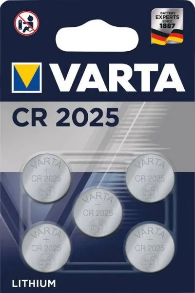 VARTA Batterie ELECTRO CR2025 5er Blister