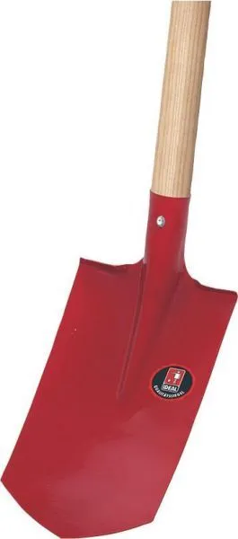 Idealspaten Kabelgrabenschaufel 16 cm Größe 1 Eschestiel 130 cm