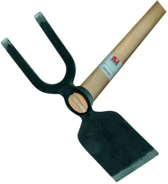 Idealspaten Gartenhacke 2 zinkig Esche-Stiel 1350 mm Gr. 1