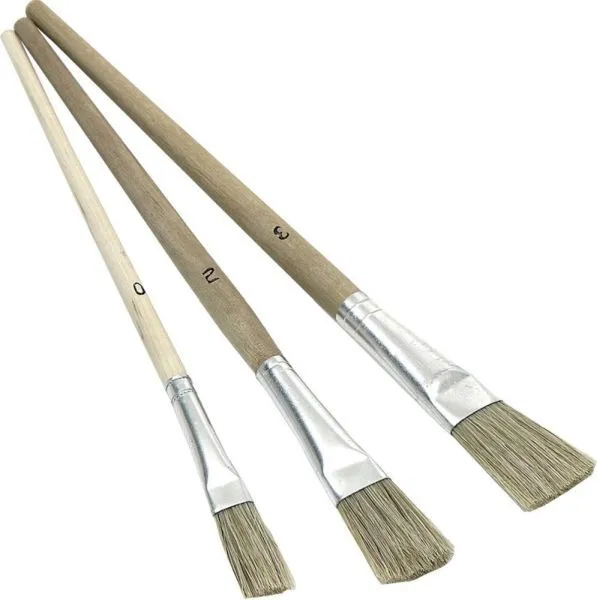 Nölle Emaillelackpinsel a 3StückGr.0/2/3 Chinaborst.Nölle