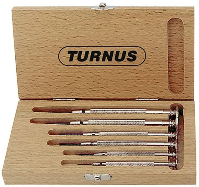 Turnus Uhrmacher-Schraubendreher-Satz 6tlg.Schlitz/Kreuz