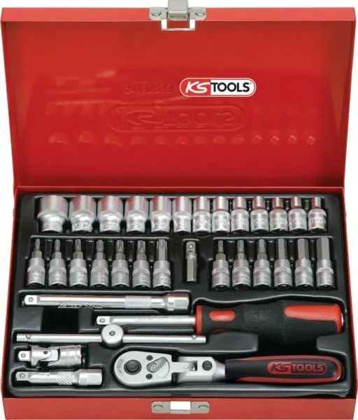 KS Tools Steckschlüsselgarnitur 1/4" 33-tlg.