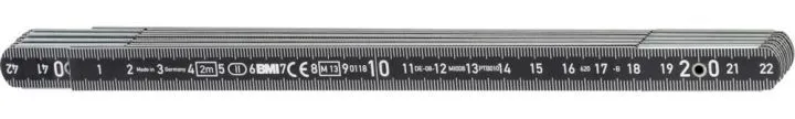 BMI ALU Gliedermaßstab 2m breite 14mm