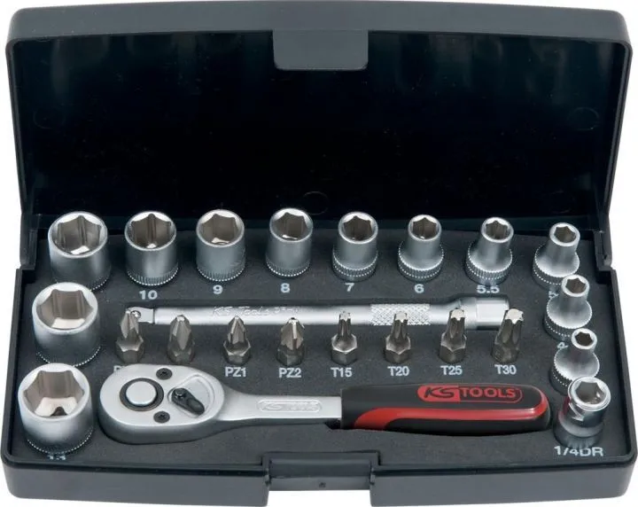 KS Tools Steckschlüsselgarnitur 1/4" 23-tlg.