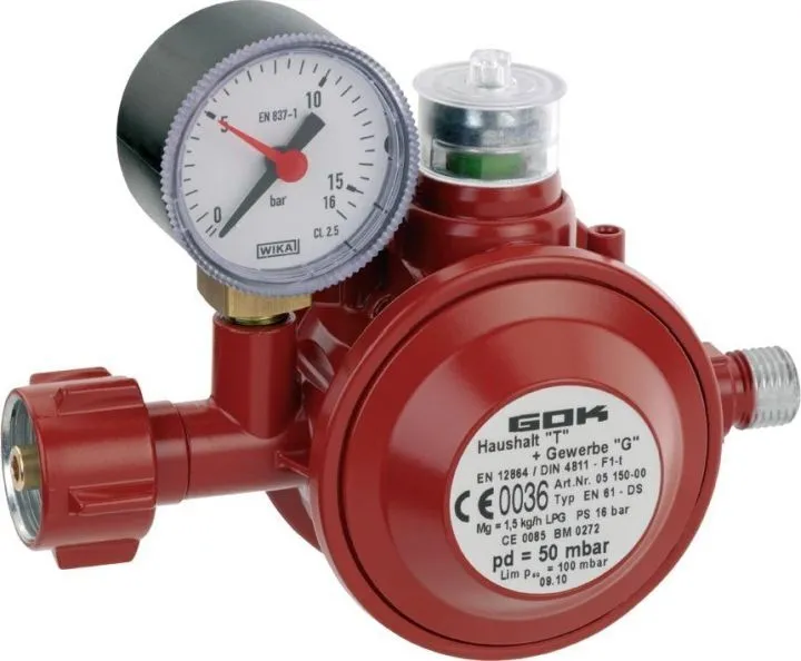 GOK Haushalt-Regler 1,5kg 50mbar 05-150