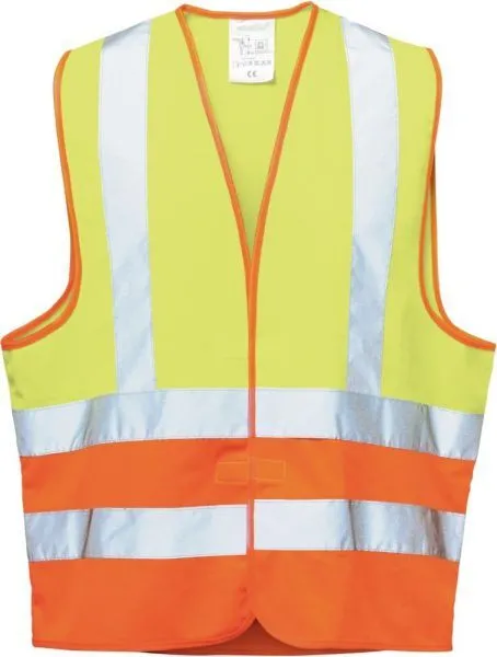 Wica Warnweste Hajo warngelb orange Schulterreflex