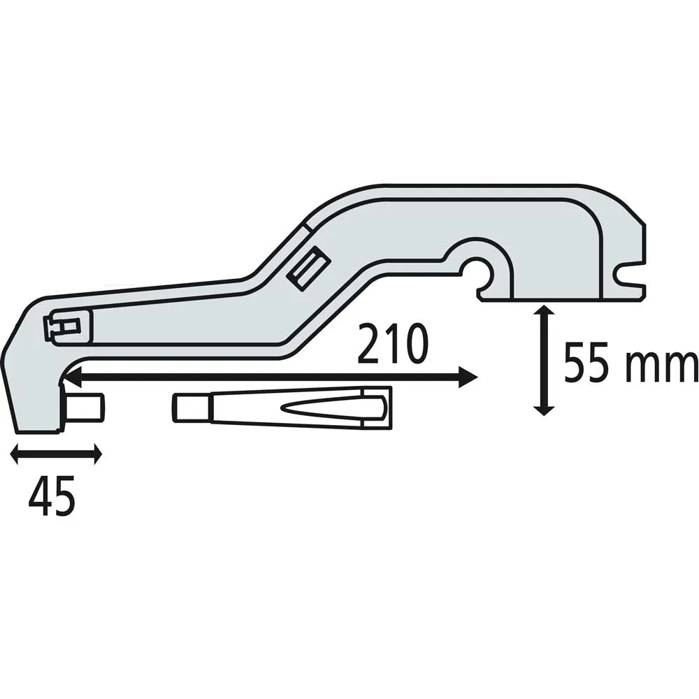 GYS 019133 Elektrodenbügel C2 8bar 550daN 210mm standard