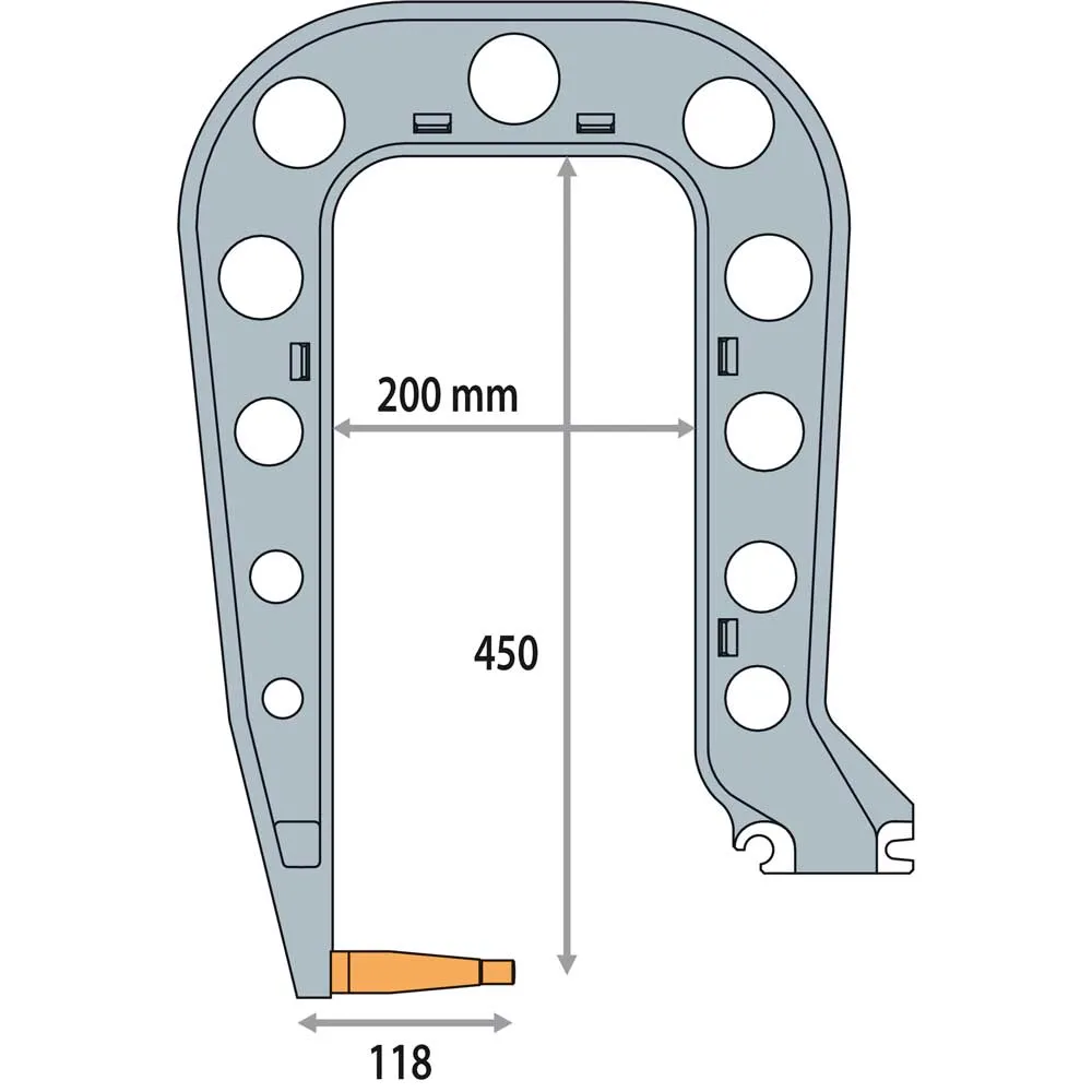 GYS 021426 Elektrodenbügel C4 8bar 550daN 200mm isoliert