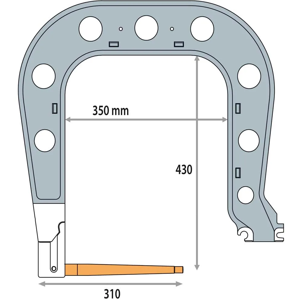 GYS 021433 Elektrodenbügel C7 8bar 550daN 350mm isoliert
