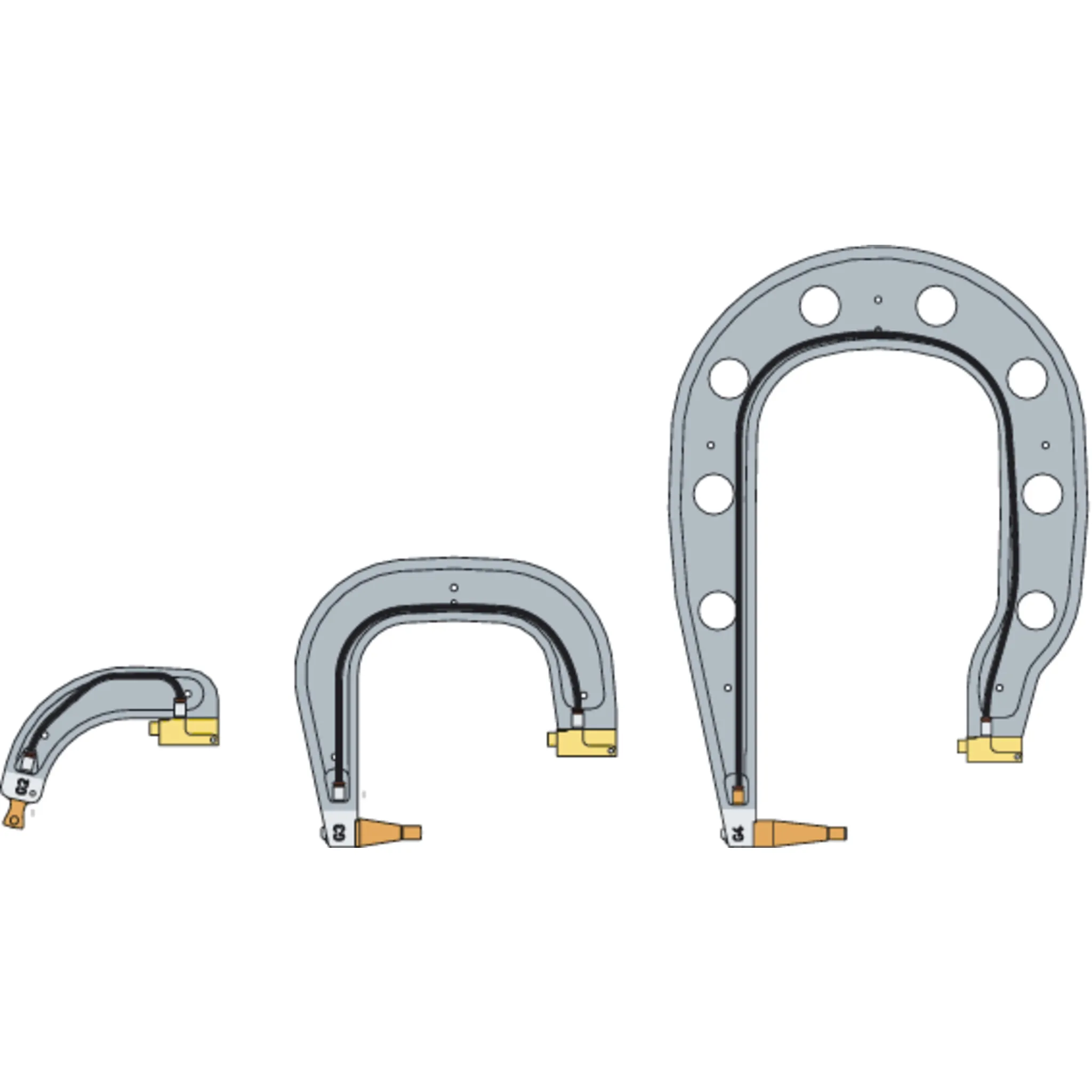 GYS Set 3 Isolierte G-Bügelarme: G2 + G3 + G4 022898