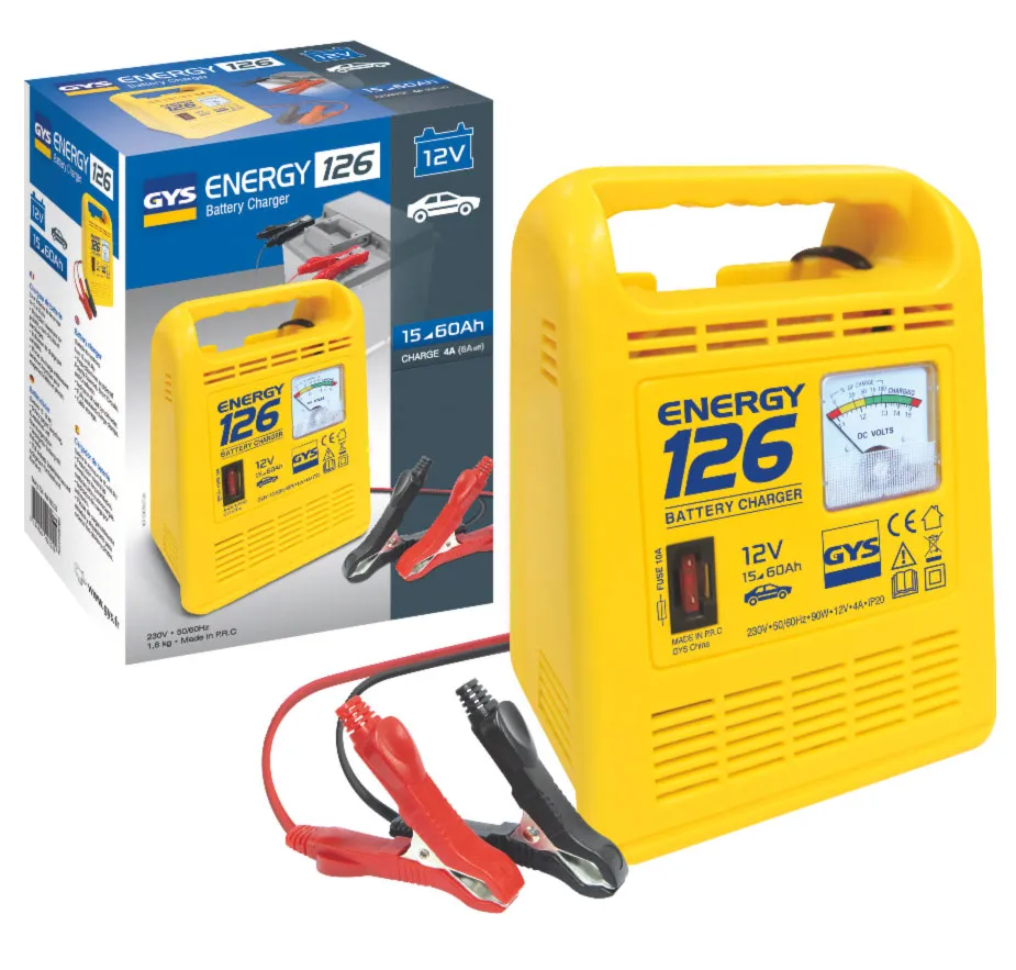 GYS ENERGY 126 023222 12V konventionmelles Batterieladegerät mit Testfunktion