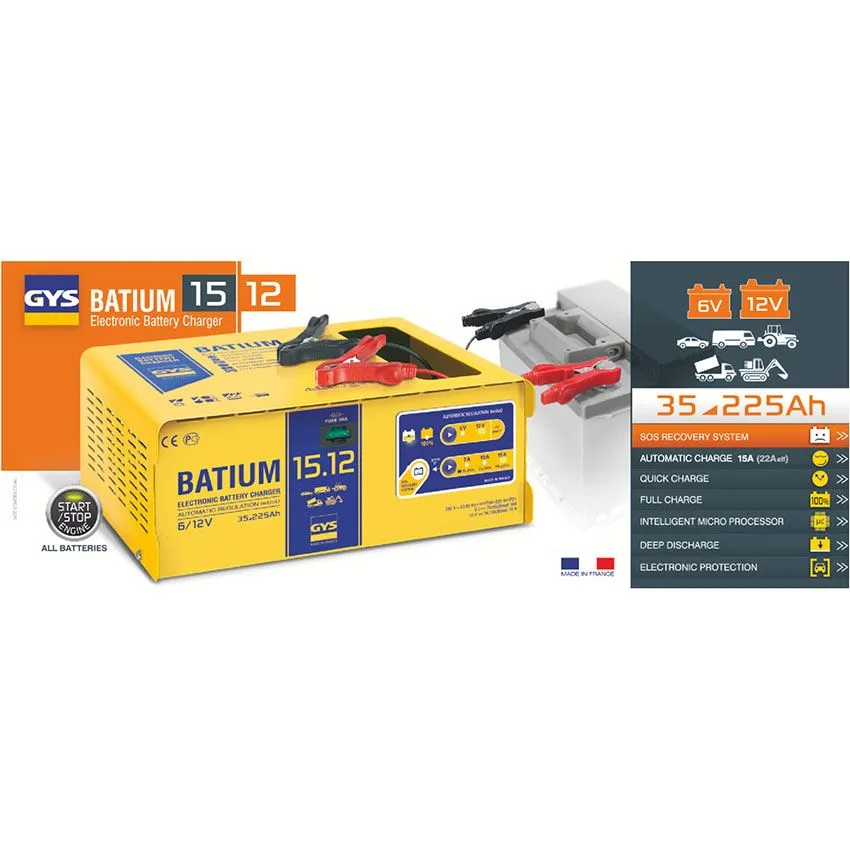 GYS automatisches Batterieladegerät mit Mikroprozessor BATIUM 15 12 024519
