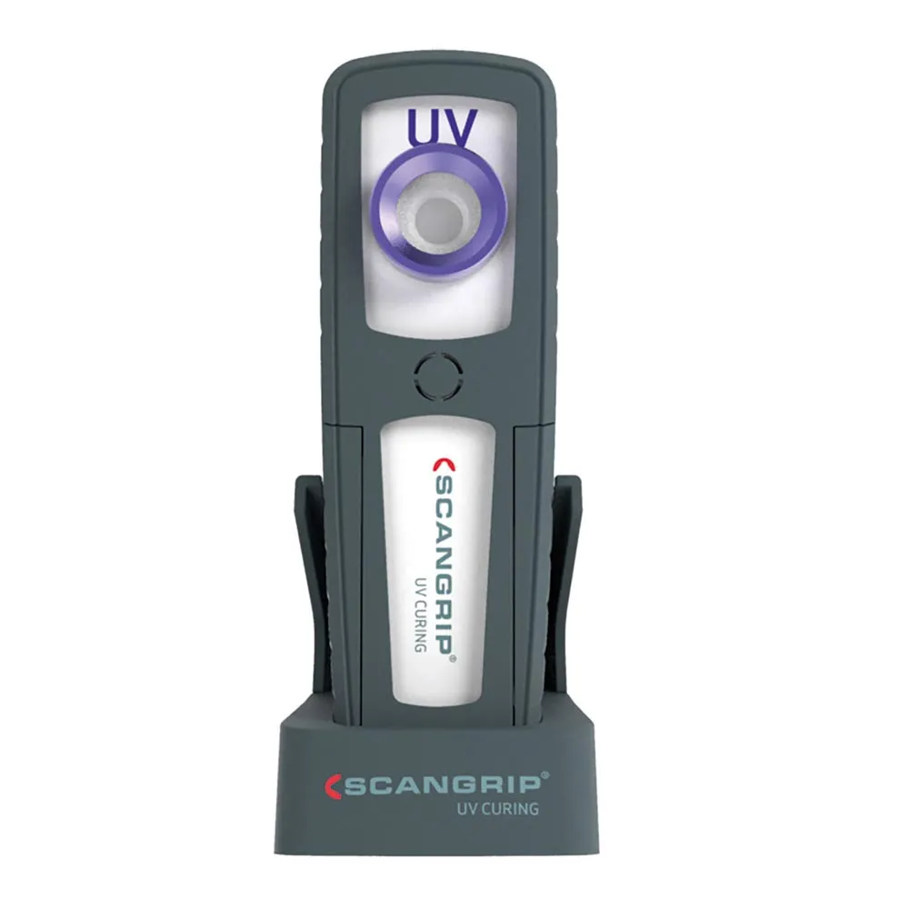 SCANGRIP UV LIGHT 03.5801 Akku LED Hand Arbeitsleuchte für UV Härtung