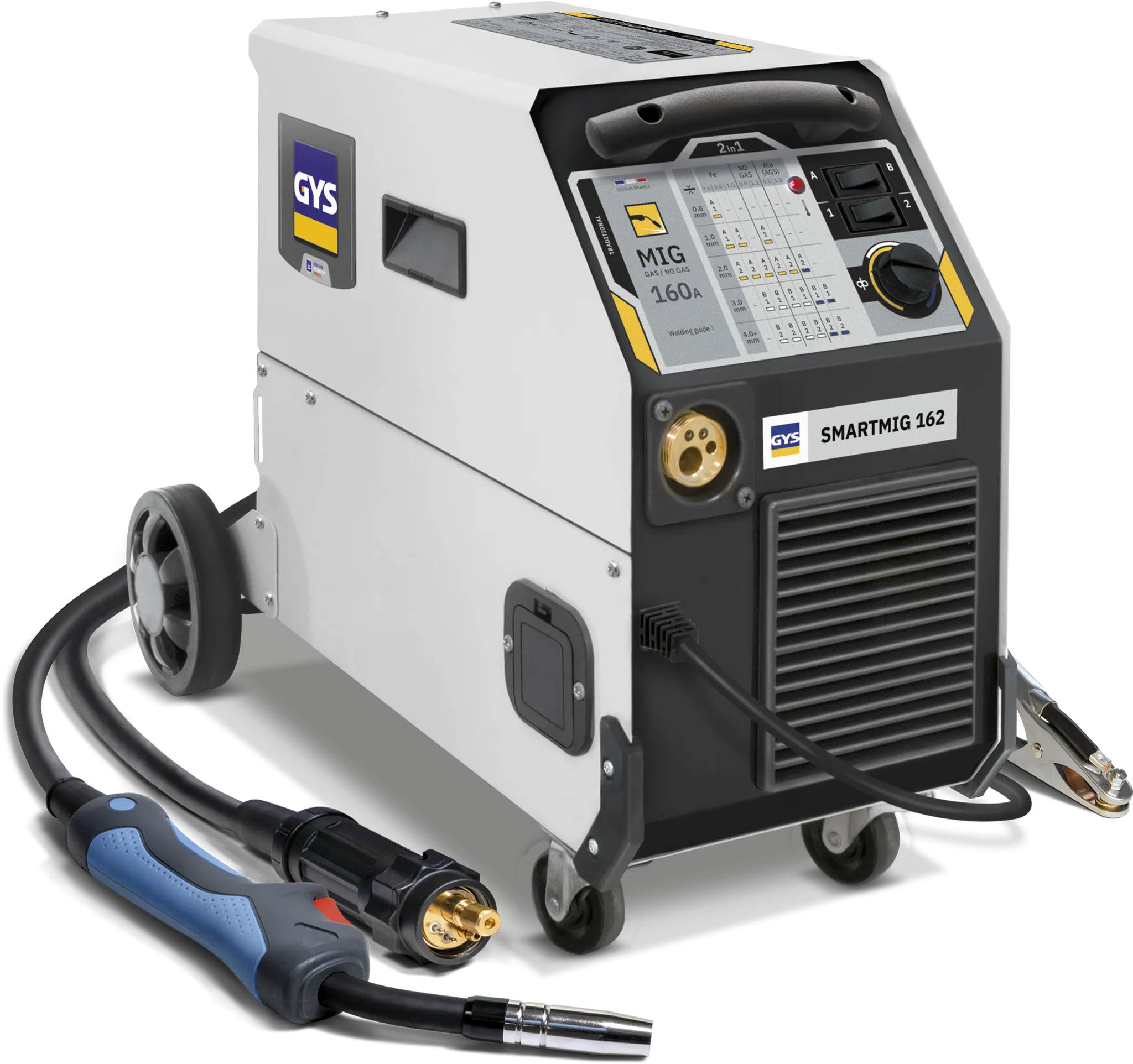 GYS Smartmig 162 MIG MAG Schweißgerät 033160 bis 160A 230V mit MB15 Brenner