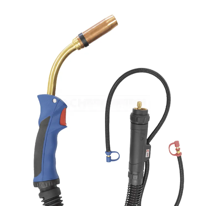 GYS MIG-Brenner GRIP 500 A - 4 m - Ø1,2 mm - M8 - Alu - wassergekühlt - 041097