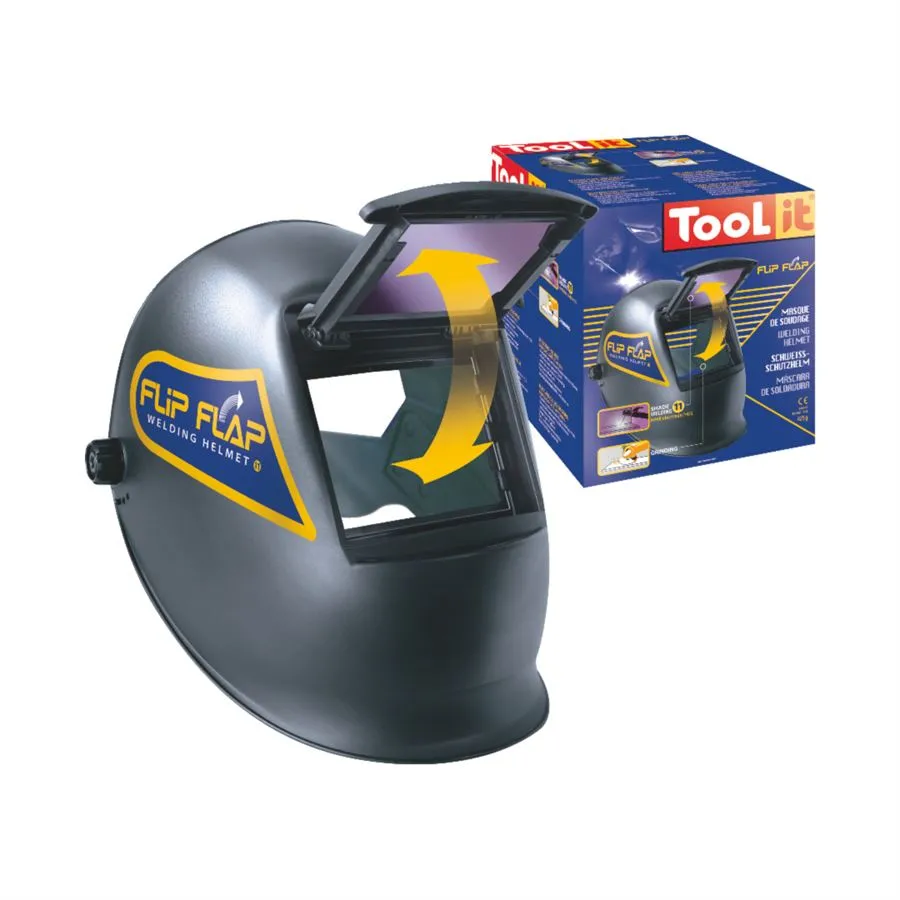 GYS Schweisshelm Schutzhelm Flip Flap 042513 inkl Gläser Schweißhelm