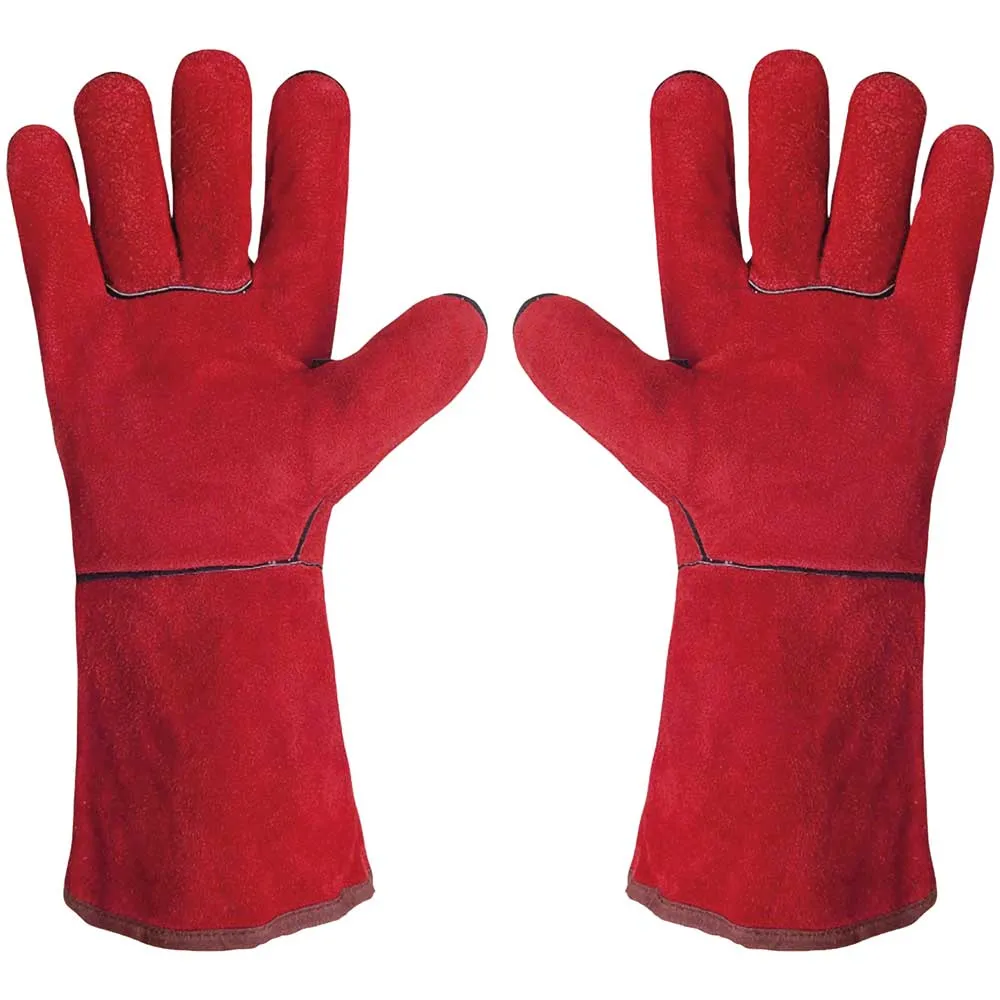 GYS 1 Paar Schweißhandschuhe Rindspaltleder 045101 Mehrzwecklederhandschuhe Gr.10