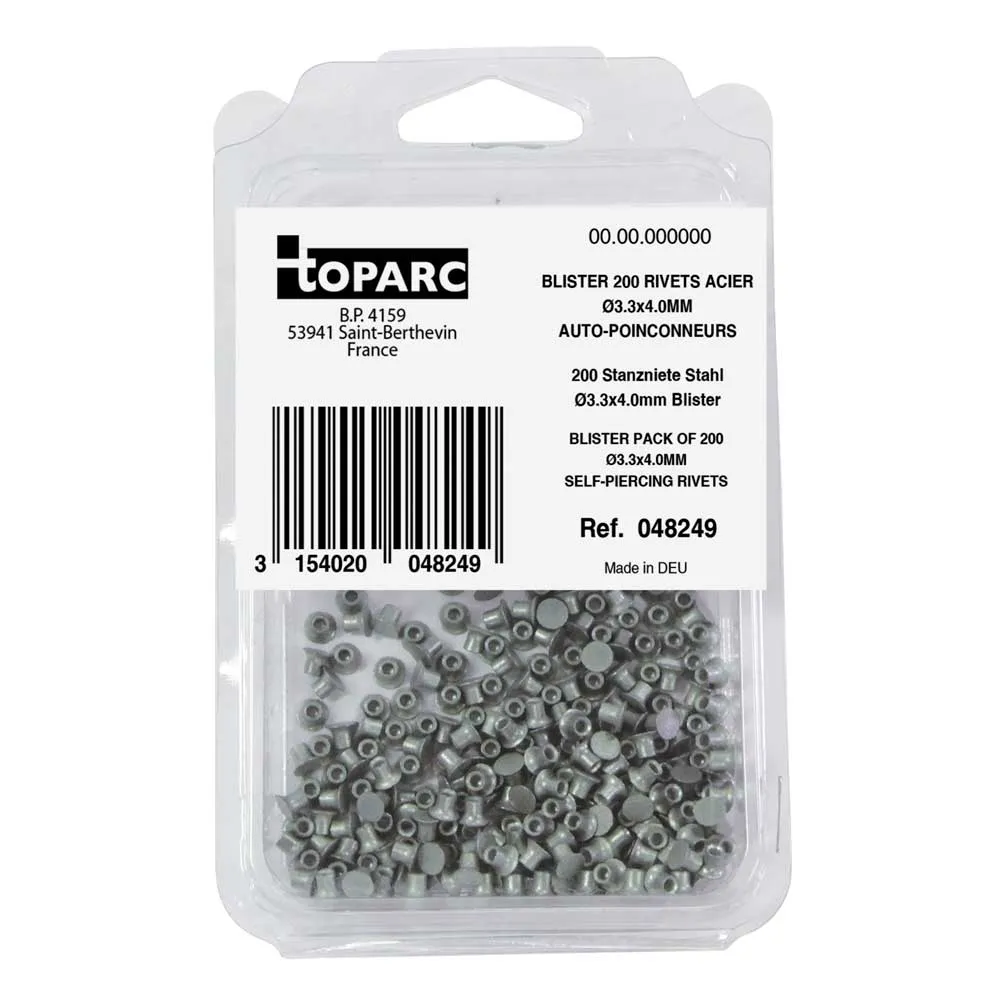GYS 200 Stanznieten - Stahl - Ø 3,3 x 4,0 mm - Blister - 048249