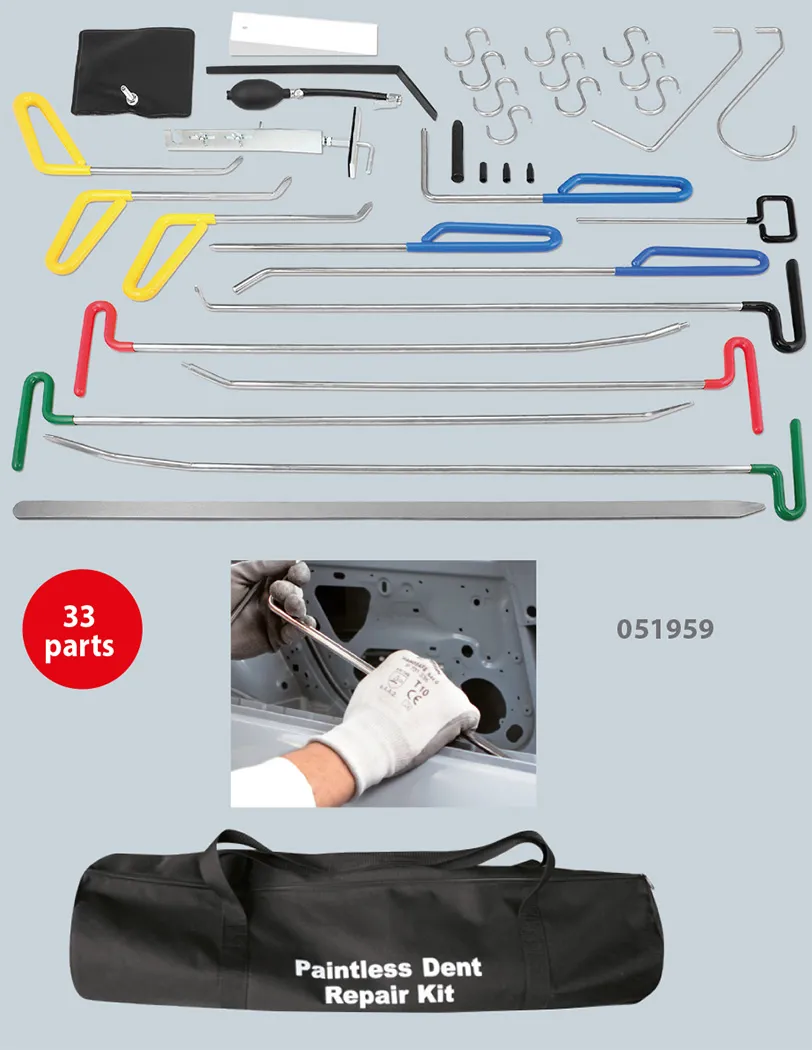 GYS Dellenausbeulhebel Set 051959 Ausbeul Hebel Set 33 teilig
