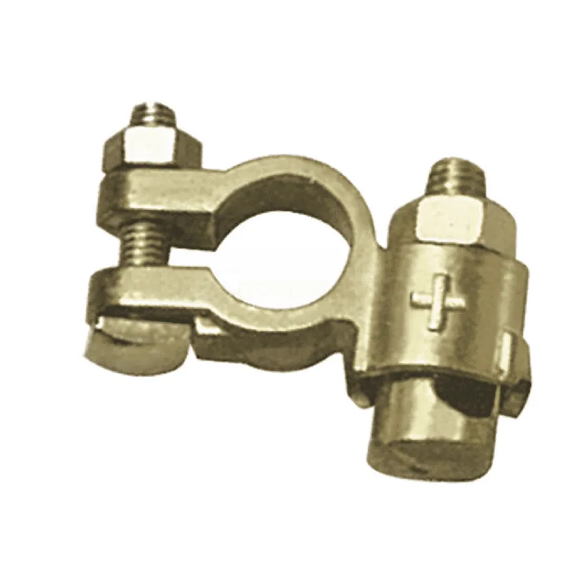 GYS 25 Messing-Polklemmen - doppelte Verschraubung - PKW (+) - Kabel 10mm/ - 054332