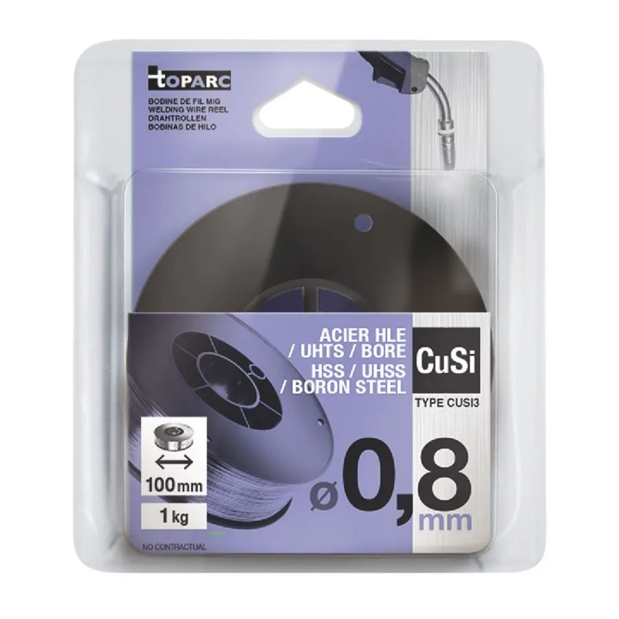 GYS MIG MAG Schweißdraht Rolle Ø100mm 0,8mm CUSI3 1Kg 086692