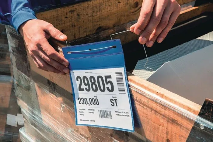 Dokumententasche B210xH297mm DIN A4 hoch m.flex.Drahtbügel Pak.a 50 St.