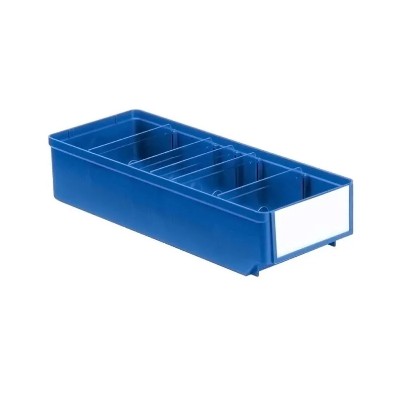 10 Stück Regalkästen LxBxH 300 x 152 x 83mm Blau