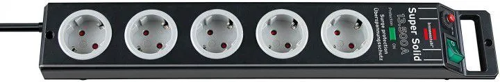 Brennenstuhl Steckdosenleiste 2,5 m mit Überspannungsschutz 13.500A 5 Stecker