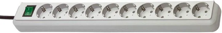 Brennenstuhl Steckdosenleiste Eco Line mit Schalter 10 Steckplätze 3 m