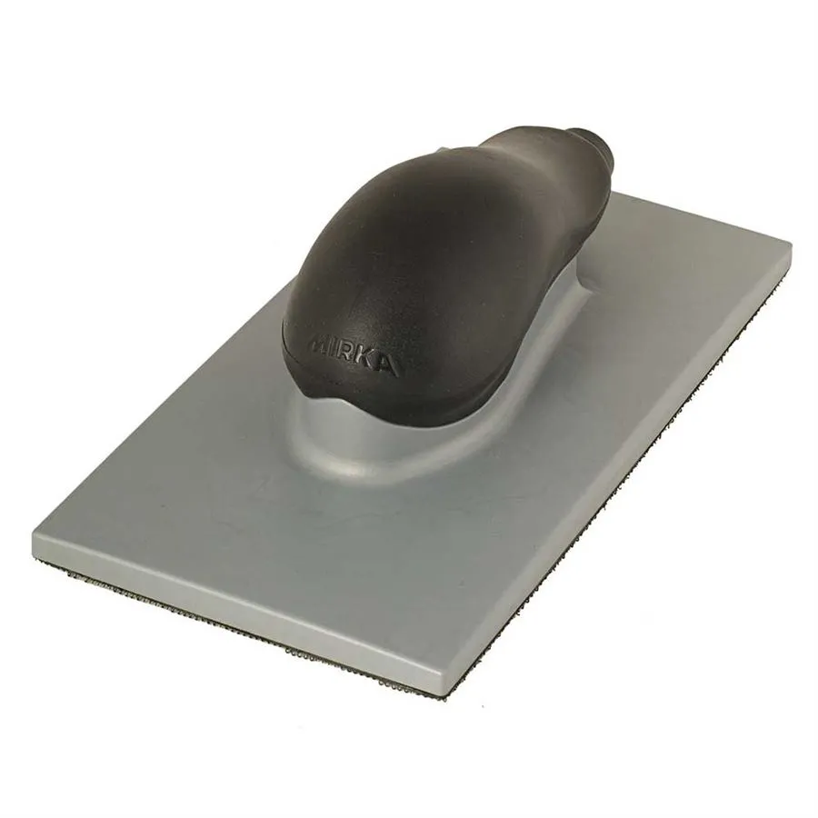 MIRKA Handblock 115 x 230 mm 36-Loch Klett grau mit Absaugung 8391702011