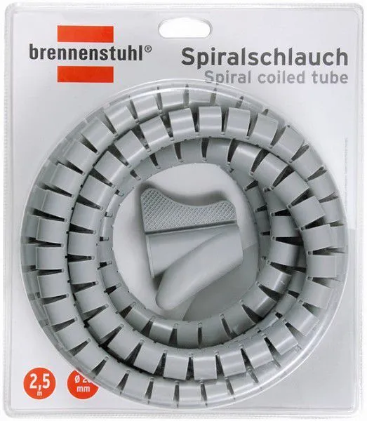 Brennenstuhl Spiralschlauch 20 mm grau 2,5m