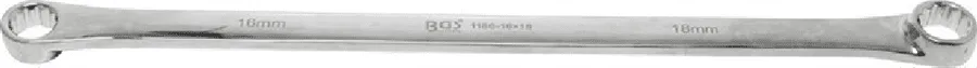 BGS Doppel-Ringschlüssel | extra lang | SW 16 x 18 mm – 1186-16x18