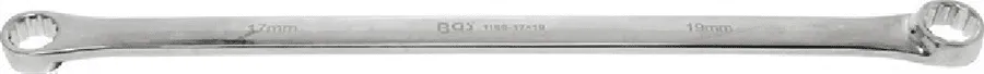 BGS Doppel-Ringschlüssel | extra lang | SW 17 x 19 mm – 1186-17x19
