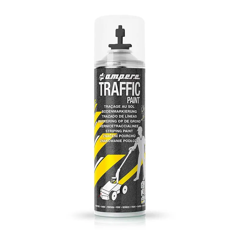 12 Dosen Bodenmarkierspray Traffic Paint 500ml/Dose schwarz