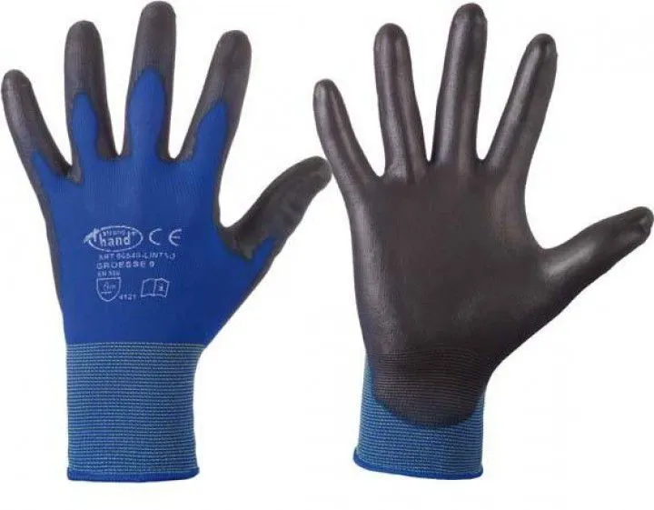 Strong Hand Feinstrickhandsch.Lintao PU, blau, Gr. 9