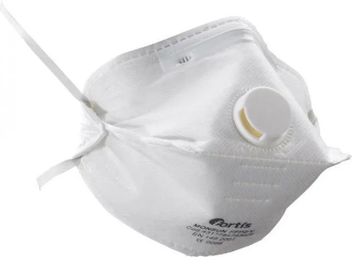 Fortis Atemschutzmaske Monsun FFP2V Box a 10 Stück (Inhalt: 10 Stück - 1.24 € / 1 Stück)