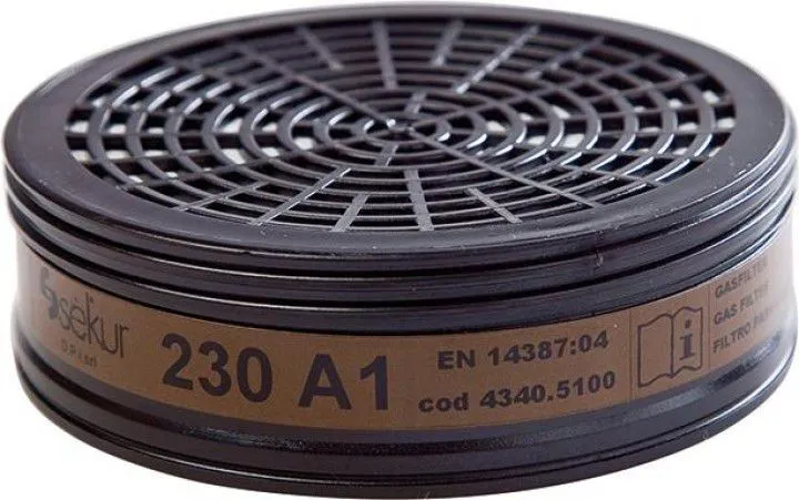 Ekastu Safety Filter 230, A1, f.Poli mask 230 (Pck. a 2 St.) (Inhalt: 2 Stück - 12.42 € / 1 Stück)