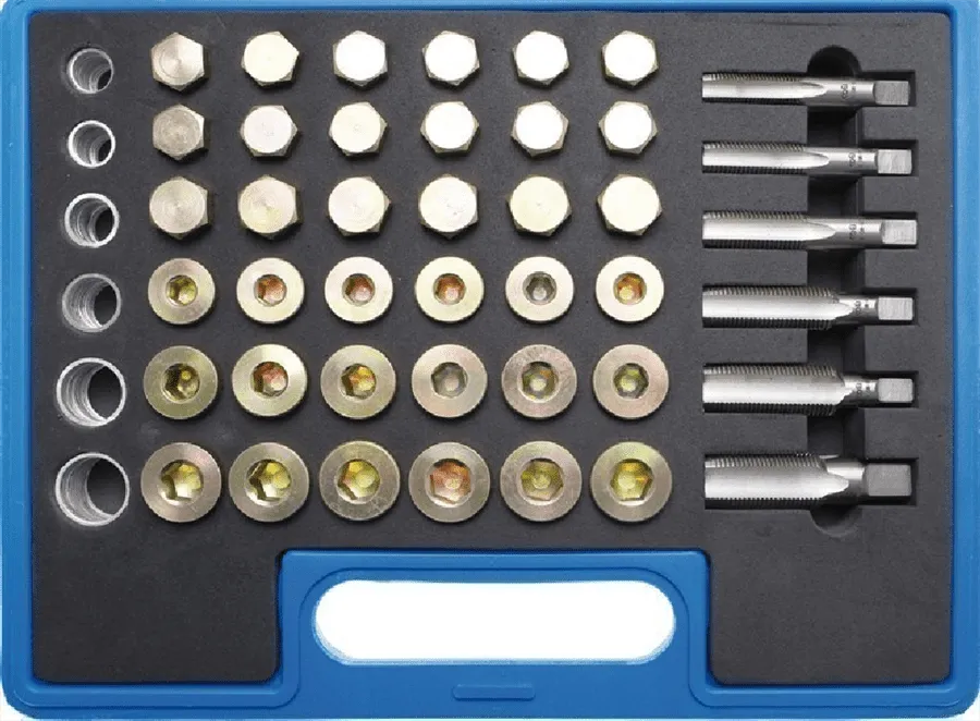 BGS Reparatursatz für Öl-Ablass-Gewinde | 114-tlg. – 123