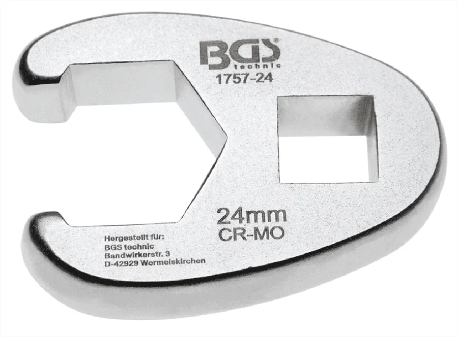 BGS Hahnenfußschlüssel | 12,5 mm (1/2") | SW 24 mm – 1757-24