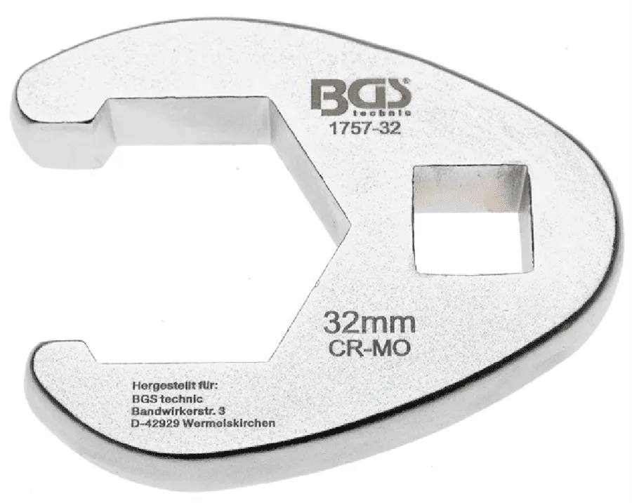 BGS Hahnenfußschlüssel | 12,5 mm (1/2") | SW 32 mm – 1757-32