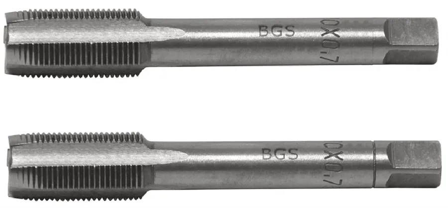 BGS Gewindebohrer | Vor- und Fertigschneider | M10 x 0,75 | 2-tlg. – 1900-M10X0.75-B