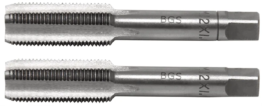 BGS Gewindebohrer | Vor- und Fertigschneider | M12 x 1,0 | 2-tlg. – 1900-M12X1.0-B