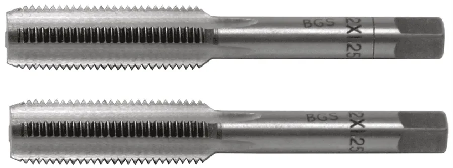 BGS Gewindebohrer | Vor- und Fertigschneider | M12 x 1,25 | 2-tlg. – 1900-M12X1.25-B