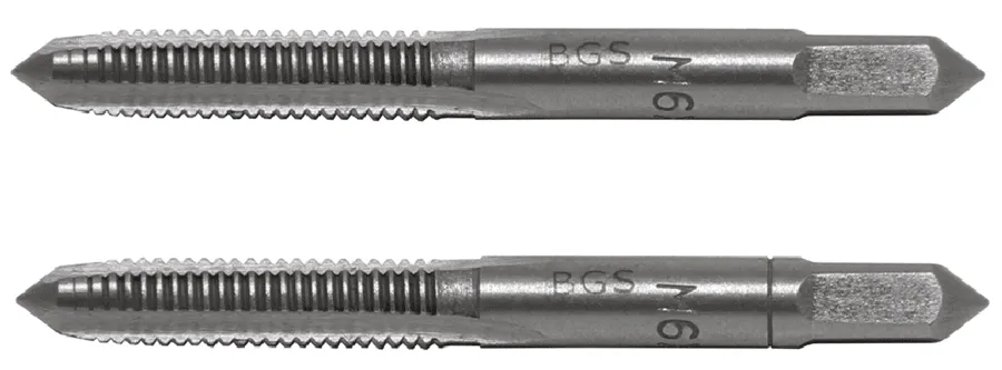 BGS Gewindebohrer | Vor- und Fertigschneider | M6 x 1,0 | 2-tlg. – 1900-M6X1.0-B