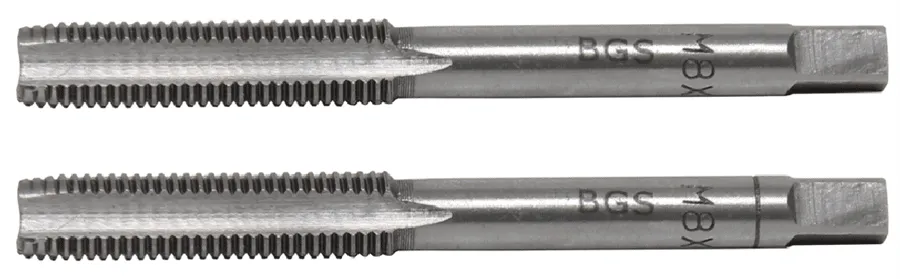 BGS Gewindebohrer | Vor- und Fertigschneider | M8 x 1,0 | 2-tlg. – 1900-M8X1.0-B