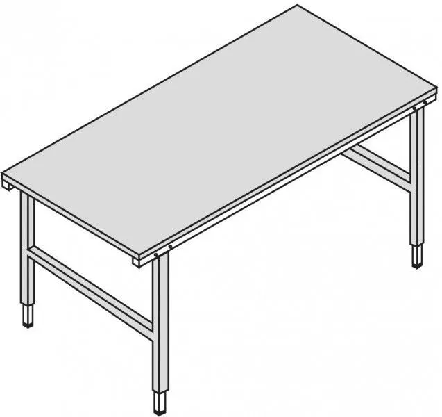 Huedig und Rocholz Pack-/Arbeitstisch B 2000xT 920xH 690-960 mm