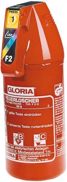 Auto Pulverlöscher Feuerlöscher F 2 G 2 kg